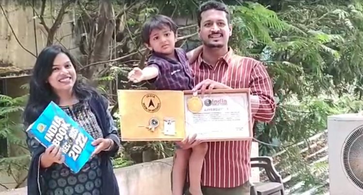 ಇಂಡಿಯಾ ಬುಕ್ ಆಫ್ ರೆಕಾರ್ಡ್ಸನಲ್ಲಿ ಹುಬ್ಬಳ್ಳಿ ಬಾಲಕನ ಹೆಸರು