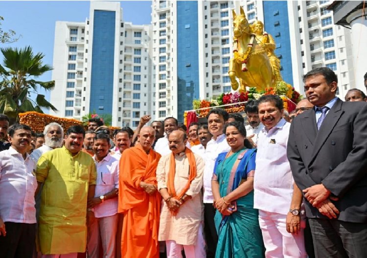 ಕೆದಂಬಾಡಿ ರಾಮಯ್ಯ ಗೌಡರ ಕಂಚಿನ ಪ್ರತಿಮೆ ಅನಾವರಣಗೊಳಿಸಿದ ಸಿಎಂ ಬೊಮ್ಮಾಯಿ