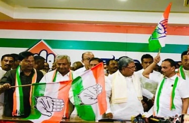 ಬಿಜೆಪಿ ಮಾಜಿ ಶಾಸಕ ಕಿರಣ್ ಕುಮಾರ್, ಮಾಜಿ ಎಂಎಲ್ ಸಿ ಸಂದೇಶ್ ನಾಗರಾಜ್ ಅಧಿಕೃತವಾಗಿ ಕಾಂಗ್ರೆಸ್ ಸೇರ್ಪಡೆ