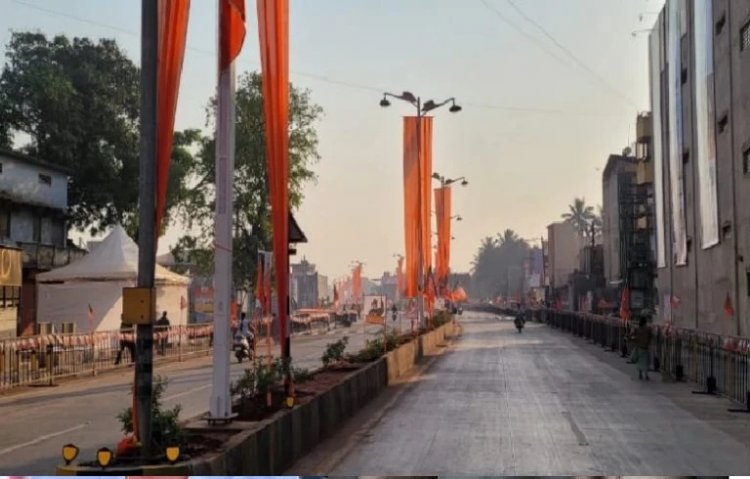 ಇಂದು ಬೆಳಗಾವಿಗೆ ಪ್ರಧಾನಿ ಮೋದಿ ಆಗಮನ; ನಗರದ ಎಲ್ಲೆಡೆ ಬಿಜೆಪಿ ಬಾವುಟ ಹಾರಾಟ