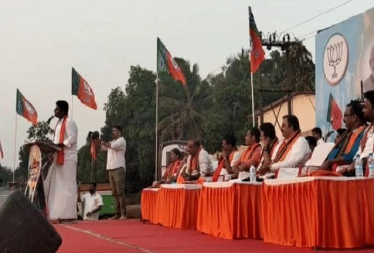 ಕಾರ್ಕಳ: ಬಿಜೆಪಿ ವಿಜಯ ಸಂಕಲ್ಪ ಯಾತ್ರೆಯ ಬೈಕ್ ರ್ಯಾಲಿ ಸಮಾರಂಭದಲ್ಲಿ ಅಣ್ಣಾಮಲೈ ಭಾಗಿ