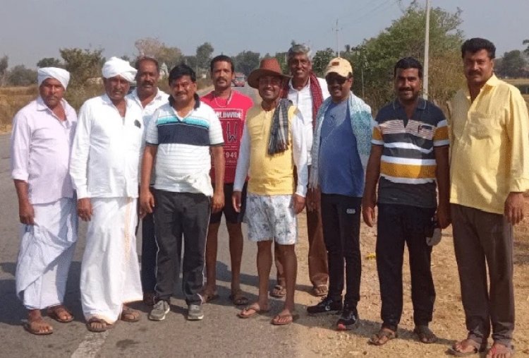 ಭಾರತೀನಗರ: ಮಹದೇಶ್ವರ ಬೆಟ್ಟಕ್ಕೆ ಭಕ್ತರ ಪಾದಯಾತ್ರೆ
