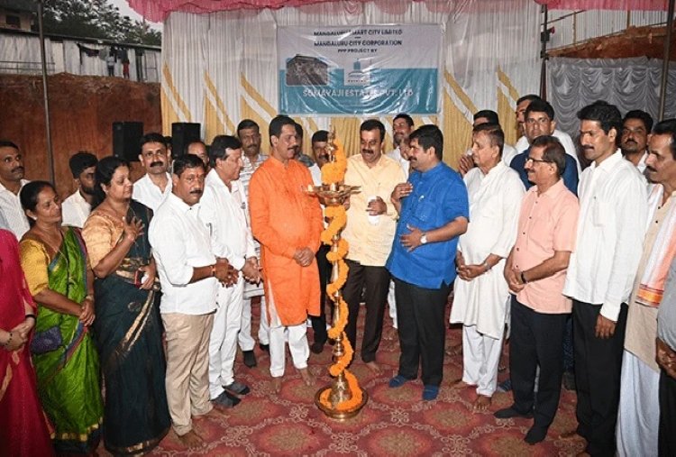 ಮಂಗಳೂರು: ಕೇಂದ್ರ ಮಾರುಕಟ್ಟೆ ನಿರ್ಮಾಣ ಕಾಮಗಾರಿಗೆ ಶಂಕುಸ್ಥಾಪನೆ