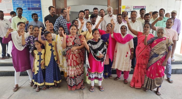 ಶಿವಮೊಗ್ಗ: ಪ್ರಾರ್ಥನಾ ಮಂದಿರ ಮೇಲಿನ ದಾಳಿ ಖಂಡಿಸಿ ಪ್ರತಿಭಟನೆ